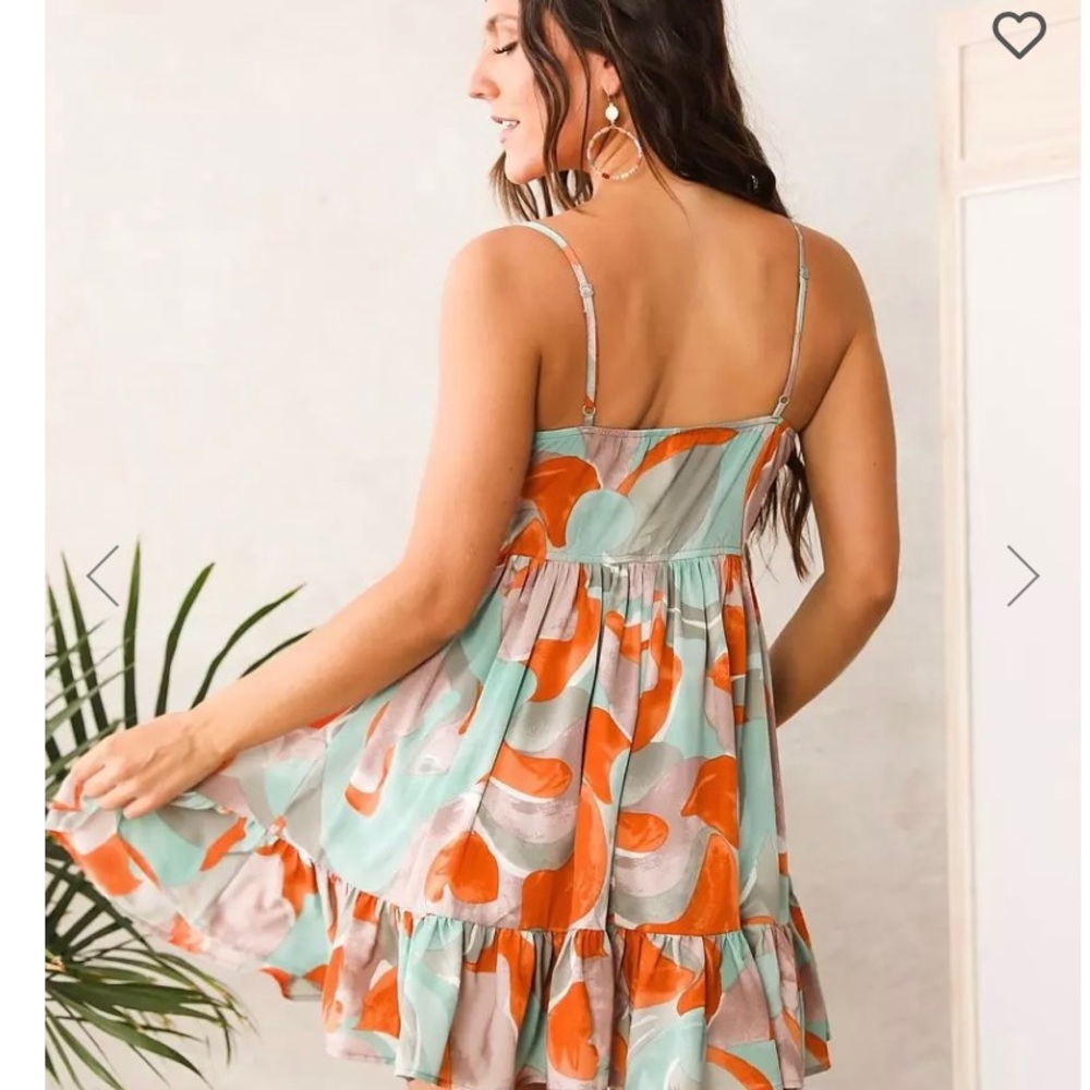 Ruffled mini dress